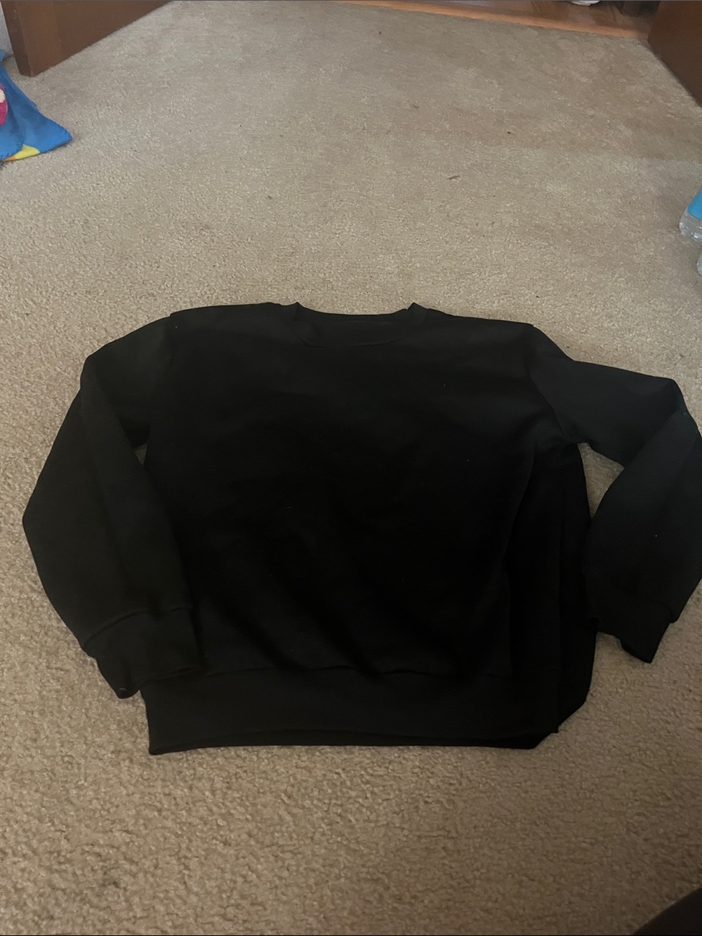Classic Black Crewneck Sweater - Kids